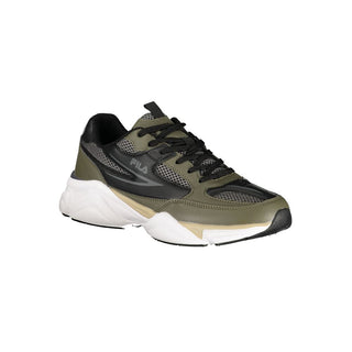 Green Polyurethane Men's Sneaker