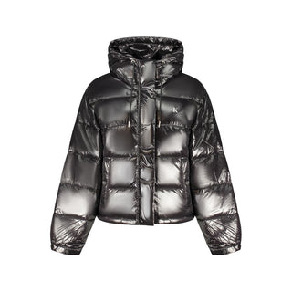 Black Polyester Women Jacket