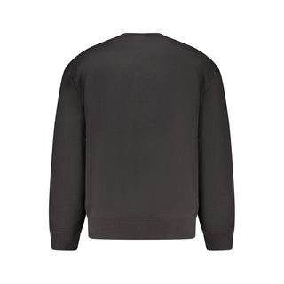 Black Cotton Men's Sweatshirt