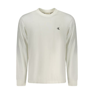 White Cotton Men T-Shirt