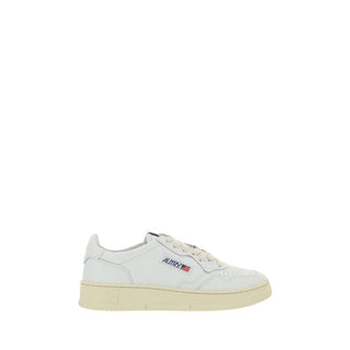 White Calf Leather Bos Taurus Sneakers