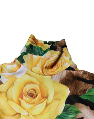 Multicolor Floral Print Sheath Mini Dress