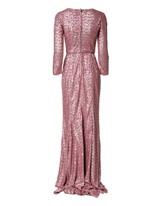 Pinkes Pailletten-Meerjungfrauen-Abendkleid