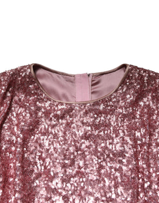 Pinkes Pailletten-Meerjungfrauen-Abendkleid