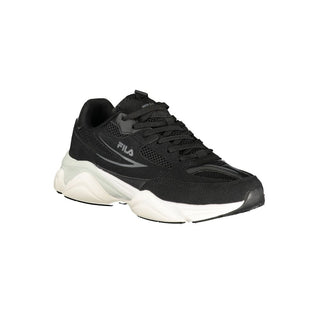 Schwarzer Polyurethan-Herren-Sneaker