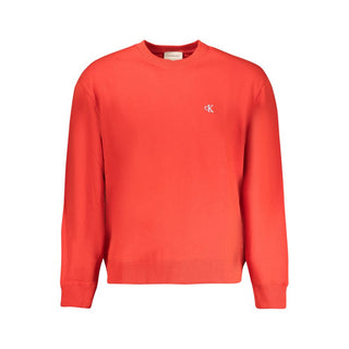 Sudadera para hombre de algodón rojo