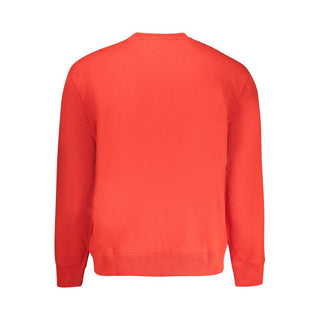 Sudadera para hombre de algodón rojo