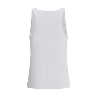 Weiße Baumwoll-Tanktops
