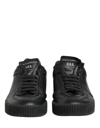Black MIAMI Calf Low Top Men Sneakers  Shoes