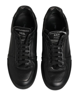 Black MIAMI Calf Low Top Men Sneakers  Shoes