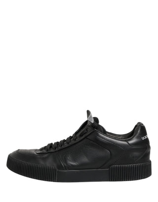 Black MIAMI Calf Low Top Men Sneakers  Shoes