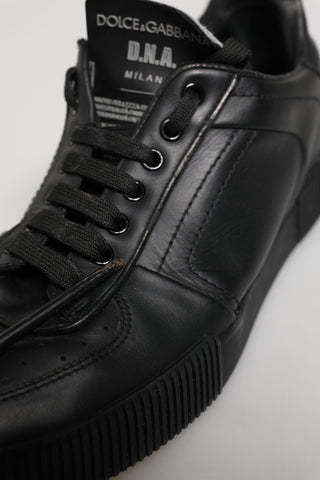 Black MIAMI Calf Low Top Men Sneakers  Shoes