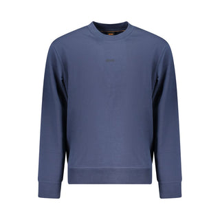 Blaues Baumwoll-Sweatshirt für Herren