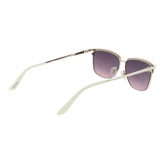 Weiße Metallsonnenbrille