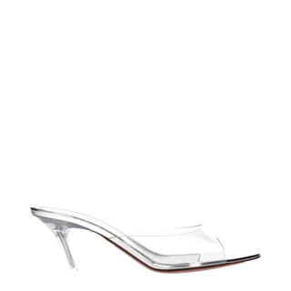 Transparente PVC-Stiletto-Absatzsandalen