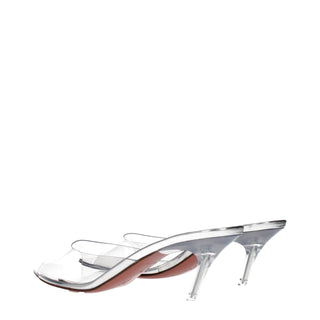 Transparente PVC-Stiletto-Absatzsandalen
