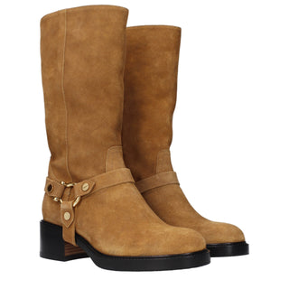 Brown Leather Ankle Boots