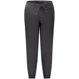 Schwarze Damen-Sporthose aus Baumwolle