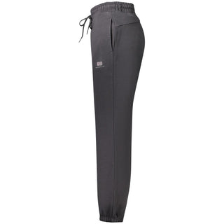 Schwarze Damen-Sporthose aus Baumwolle
