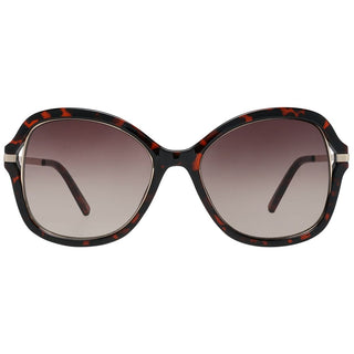 Gafas de sol de metal y plástico marrón