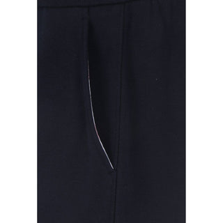 Blue Cotton Athletic Pants