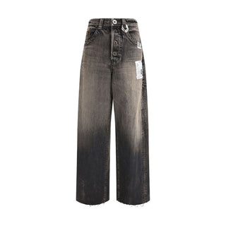 Schwarze Baumwolljeans aus Denim
