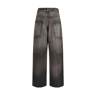 Schwarze Baumwolljeans aus Denim