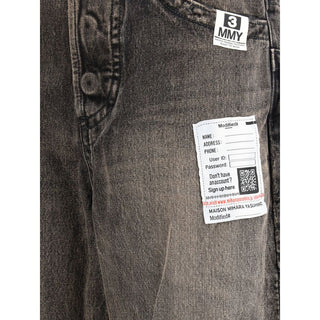 Schwarze Baumwolljeans aus Denim