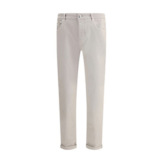 Vaqueros de algodón beige
