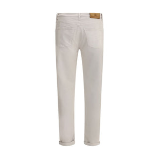 Vaqueros de algodón beige