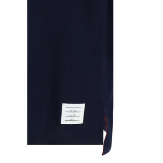 Blaues Baumwoll-T-Shirt