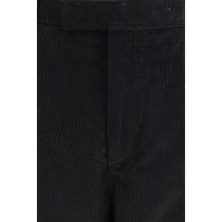Schwarze Chino-Hose aus Baumwolle