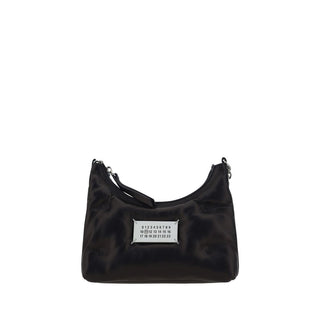 Bolso de hombro Bos Taurus de piel de becerro negra