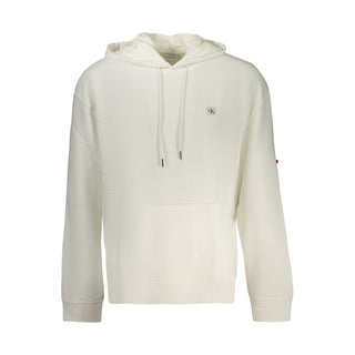 Sudadera para hombre de algodón blanco