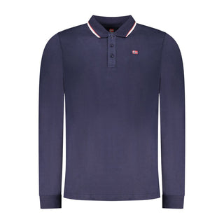 Polo de algodón azul para hombre