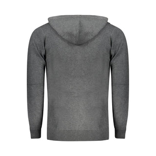 Grauer Polyamid Herren Cardigan