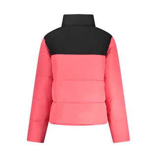 Chaqueta de poliamida rosa para mujer