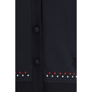 Black Cotton Cardigan
