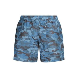 Bóxer de baño para hombre de poliéster azul