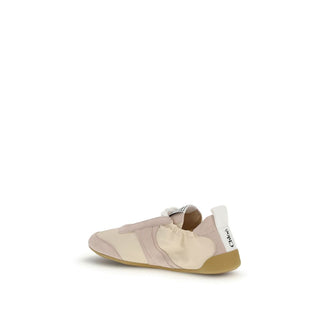 Beige Nylon-Sneaker