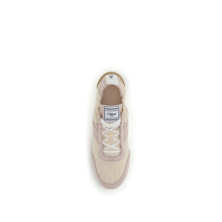 Beige Nylon-Sneaker