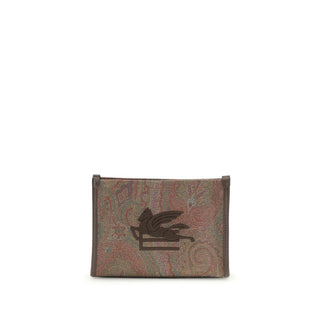 Braune Kalbsleder Bos Taurus Clutch