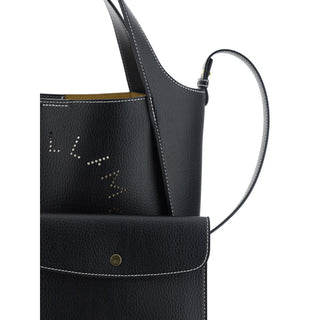 Bolso de mano de poliamida negro