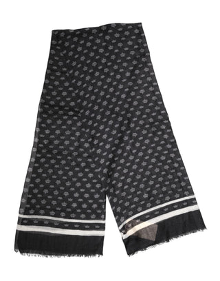 Black Crown Cashmere Neck Wrap Shawl Scarf