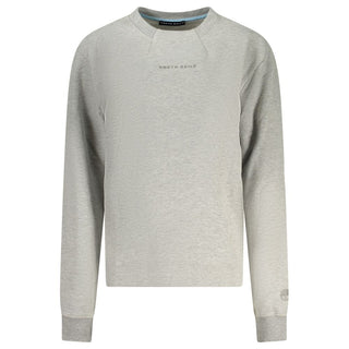 Sudadera de algodón gris para mujer