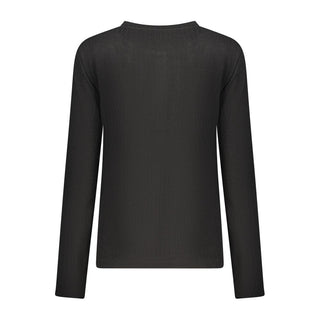 Schwarzer Polyesterpullover für Damen