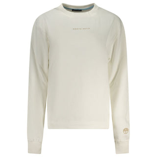 Sudadera de algodón blanca para mujer