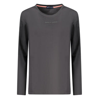 Schwarzes Baumwoll-T-Shirt für Damen