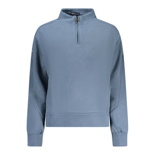 Sudadera para mujer de algodón azul