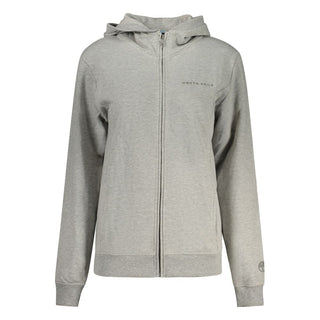 Sudadera gris de algodón para mujer
